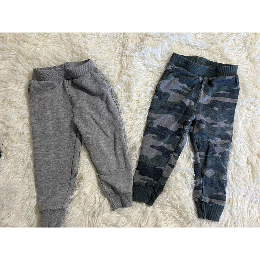 Little Sleepies 18-24 month Grey and Camo Jogger Set